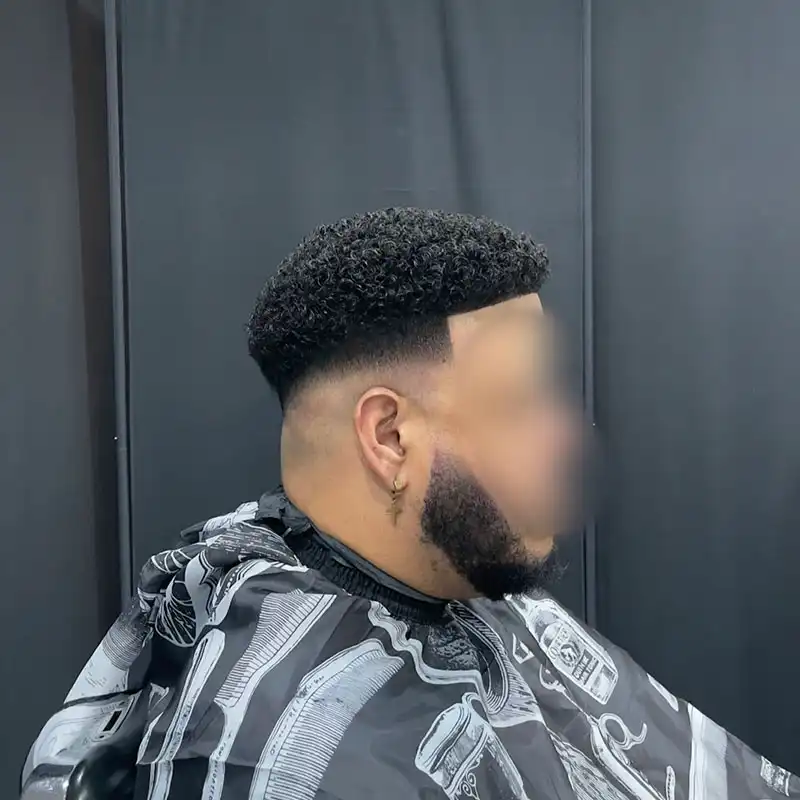 Afro 6 after back view