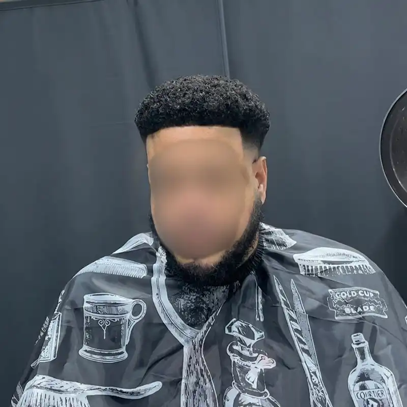 afro hair system front