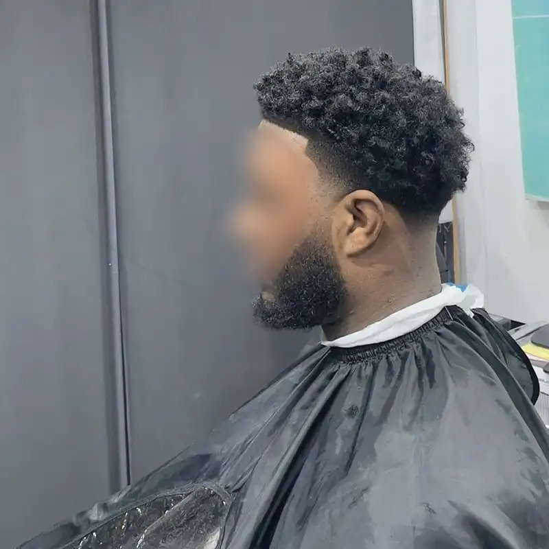 Afro 5 after side view