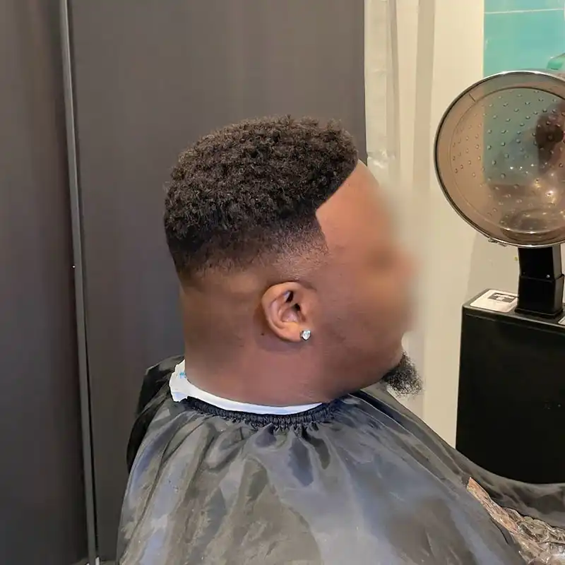 Afro 4 after back view