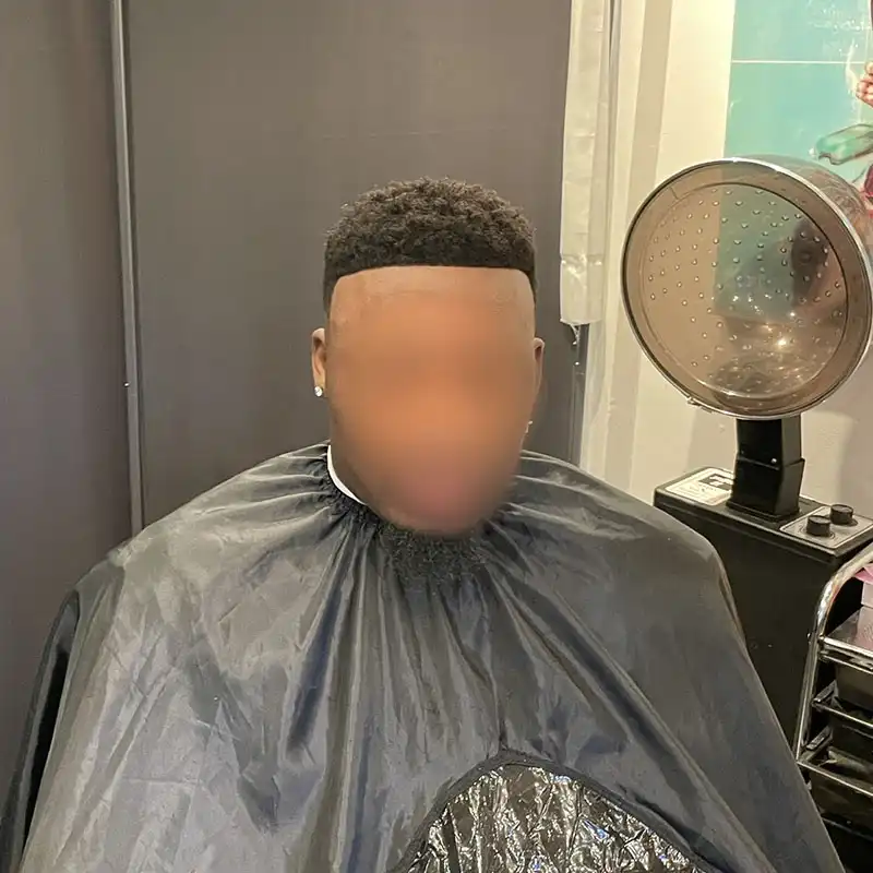 Afro 4 after front view