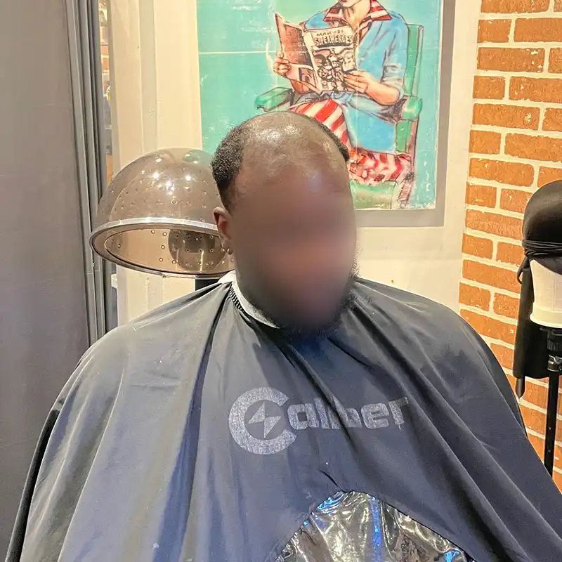 Afro 2 before view