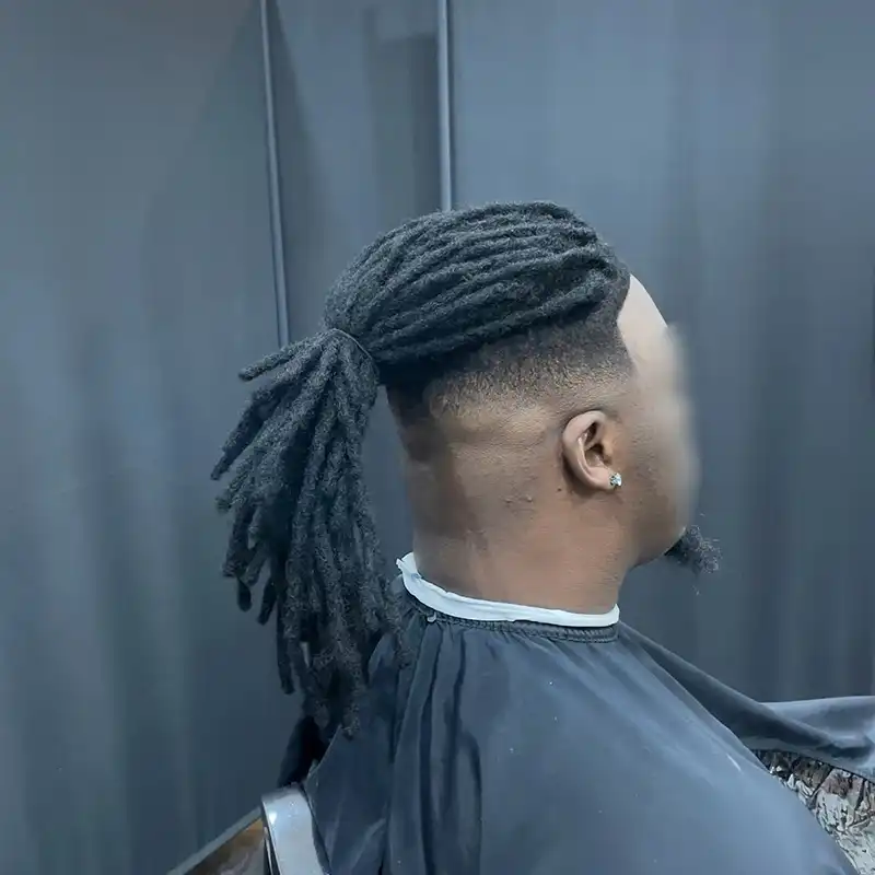 Braid Loc 2 after back view