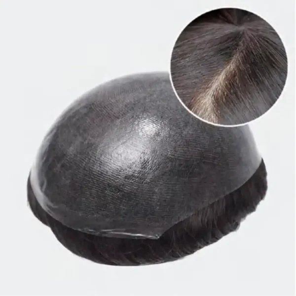 thin skin hair system closeup