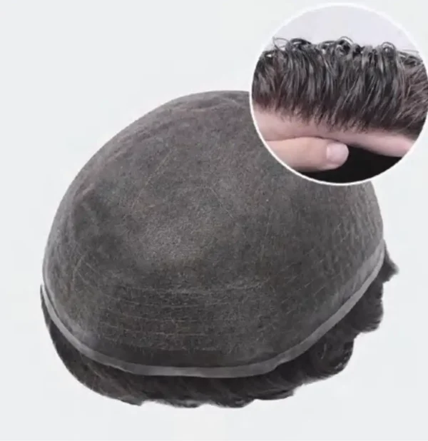 Super fine hair system closeup